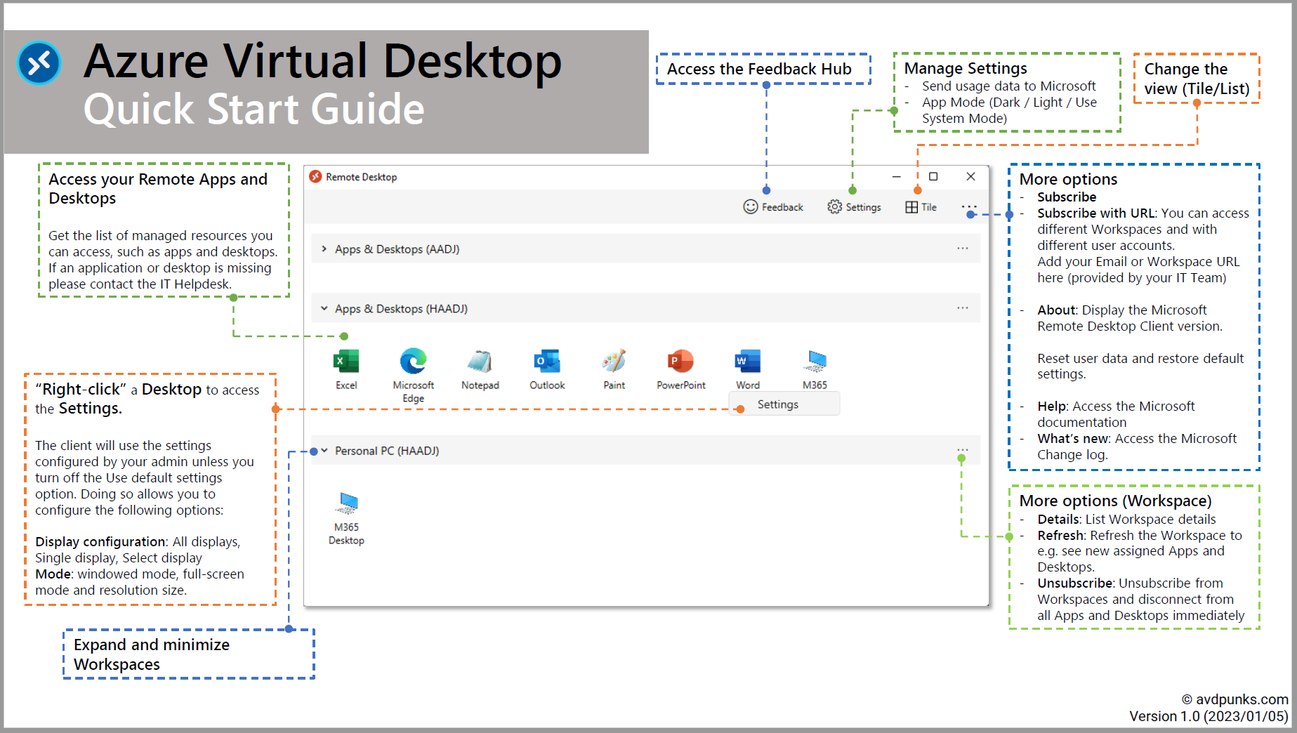 Remote Desktop client for Windows – Quick Start Guide